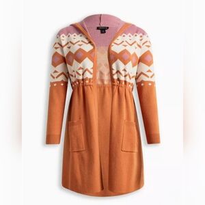 Torrid Size 1 Plush Anorak Hooded Sweater